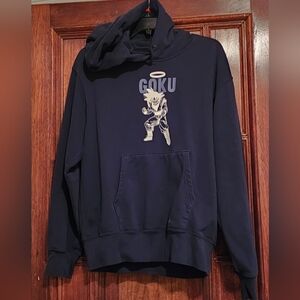 Dragon Ball Z Uniqlo UT Hoodie Sweatshirt Goku Blue Men's  Small Limited Edition